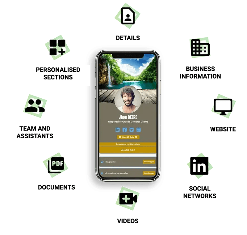 vCard Pro personalisation options